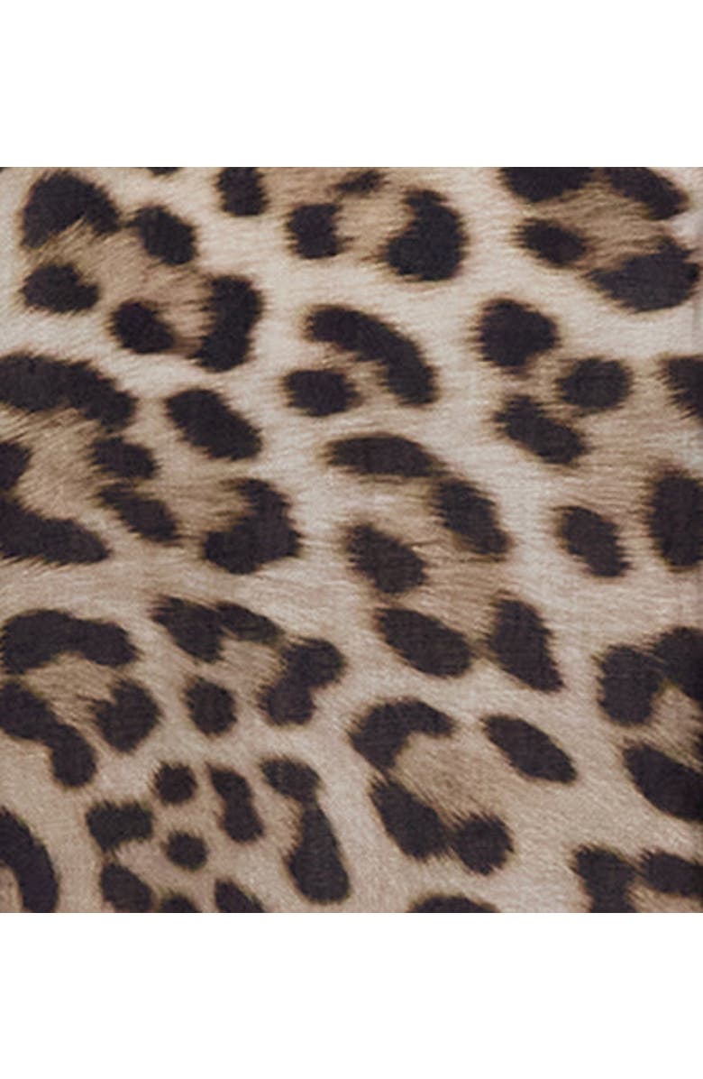 Lords of Harlech Leopard Mens Linen Button-up Shirt, Alternate, color, Leopard Brown