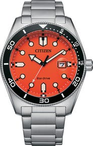 Citizen Eco Drive Classic Sporty Stainless Steel Bracelet Watch, 43mm