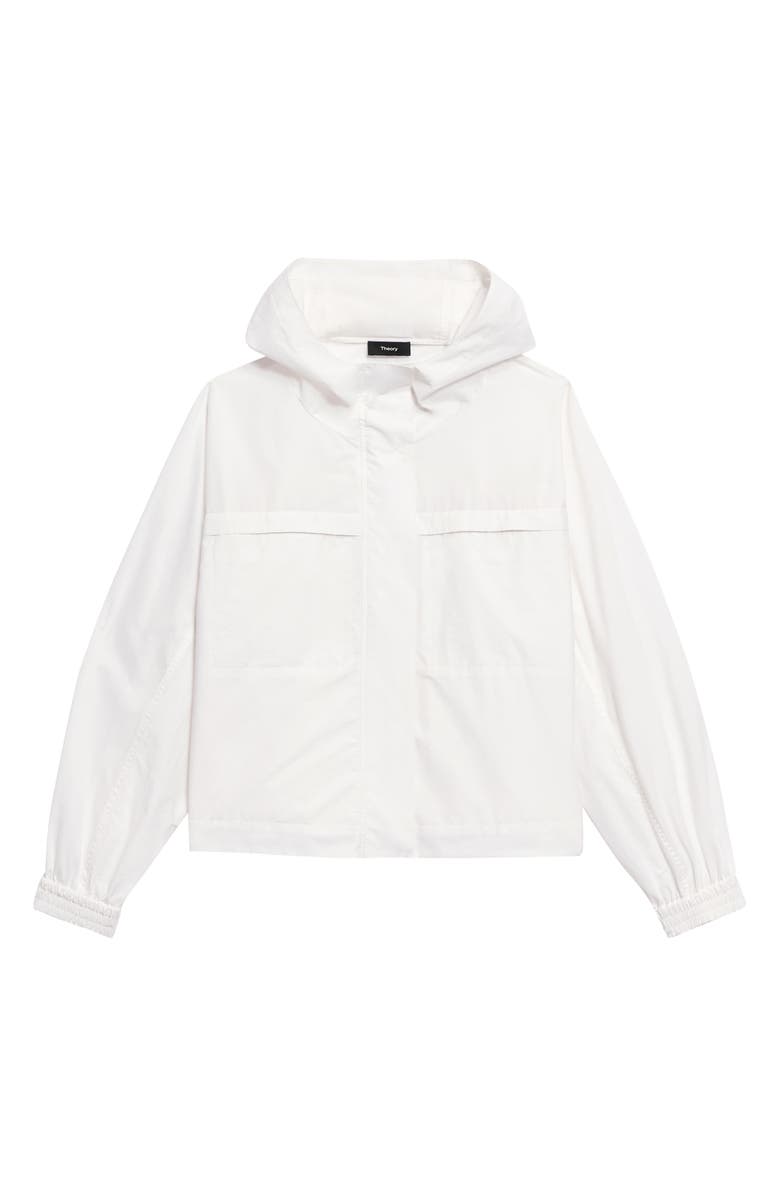 Theory Gathered Back Hooded Jacket, Alternate, color, 