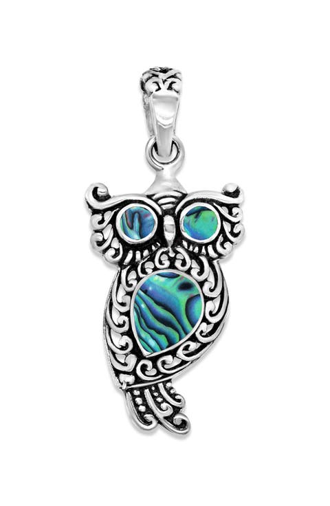 Sterling Silver Owl Pendant