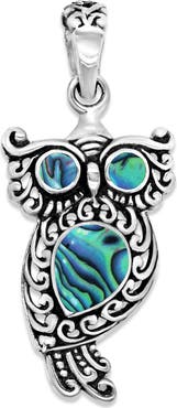 SAMUEL B. Sterling Silver Owl Pendant