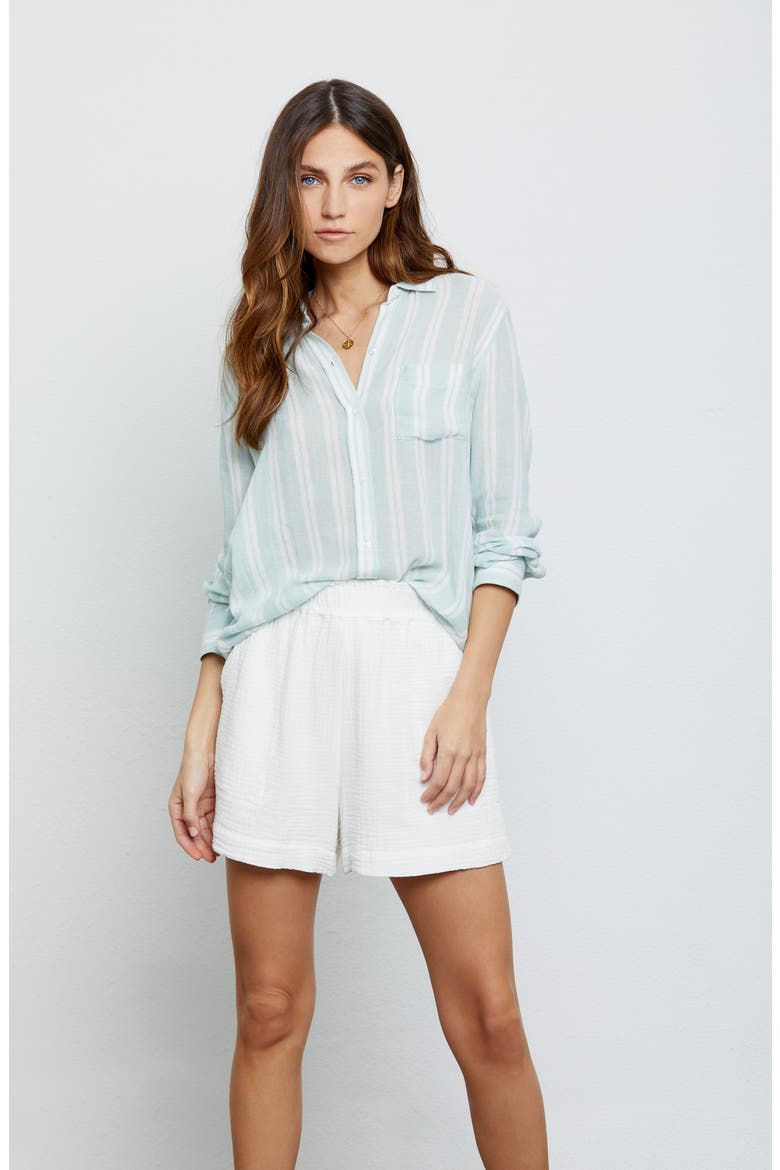 Charli Shirt, Alternate, color, JUNIPER STRIPE