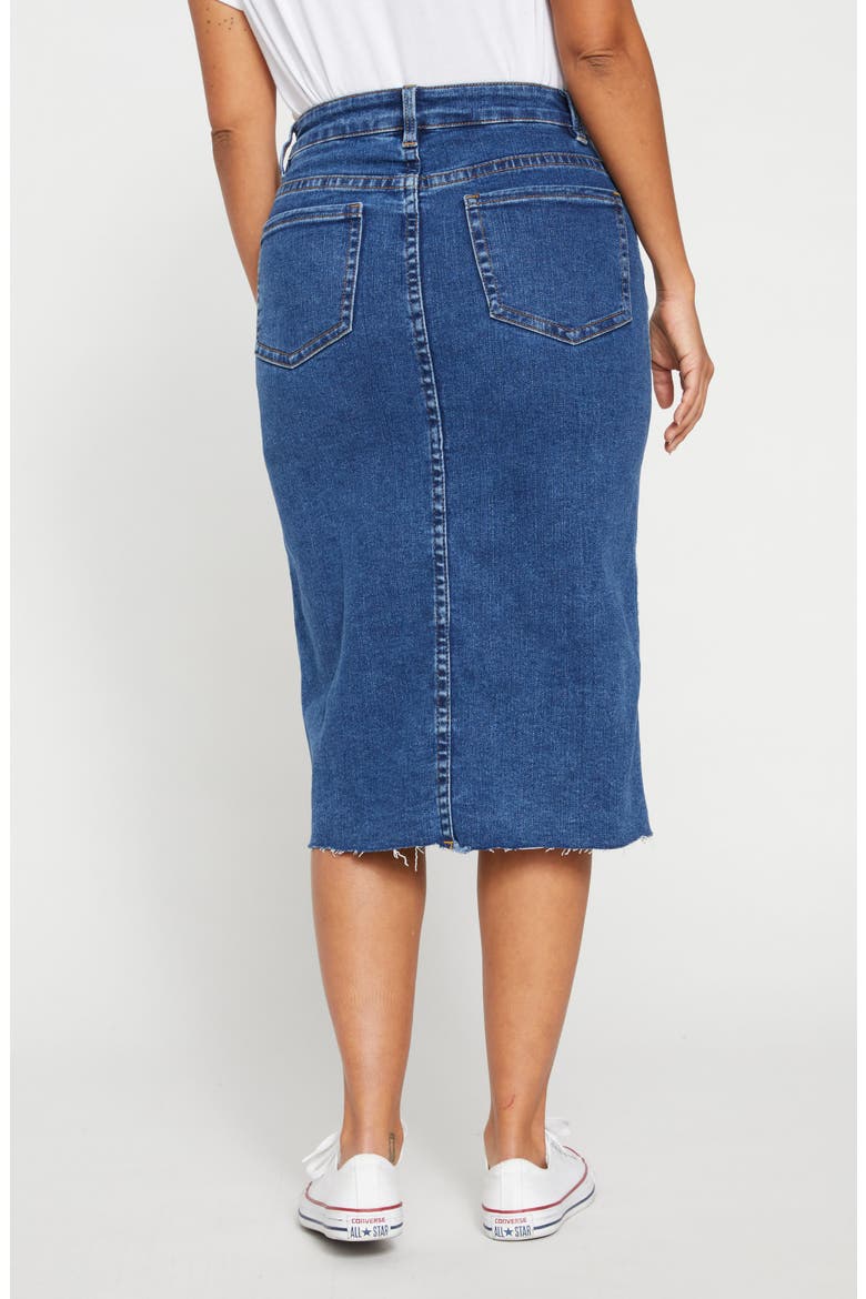 Dakota Denim Midi Skirt, Alternate, color, ODEON BLUE