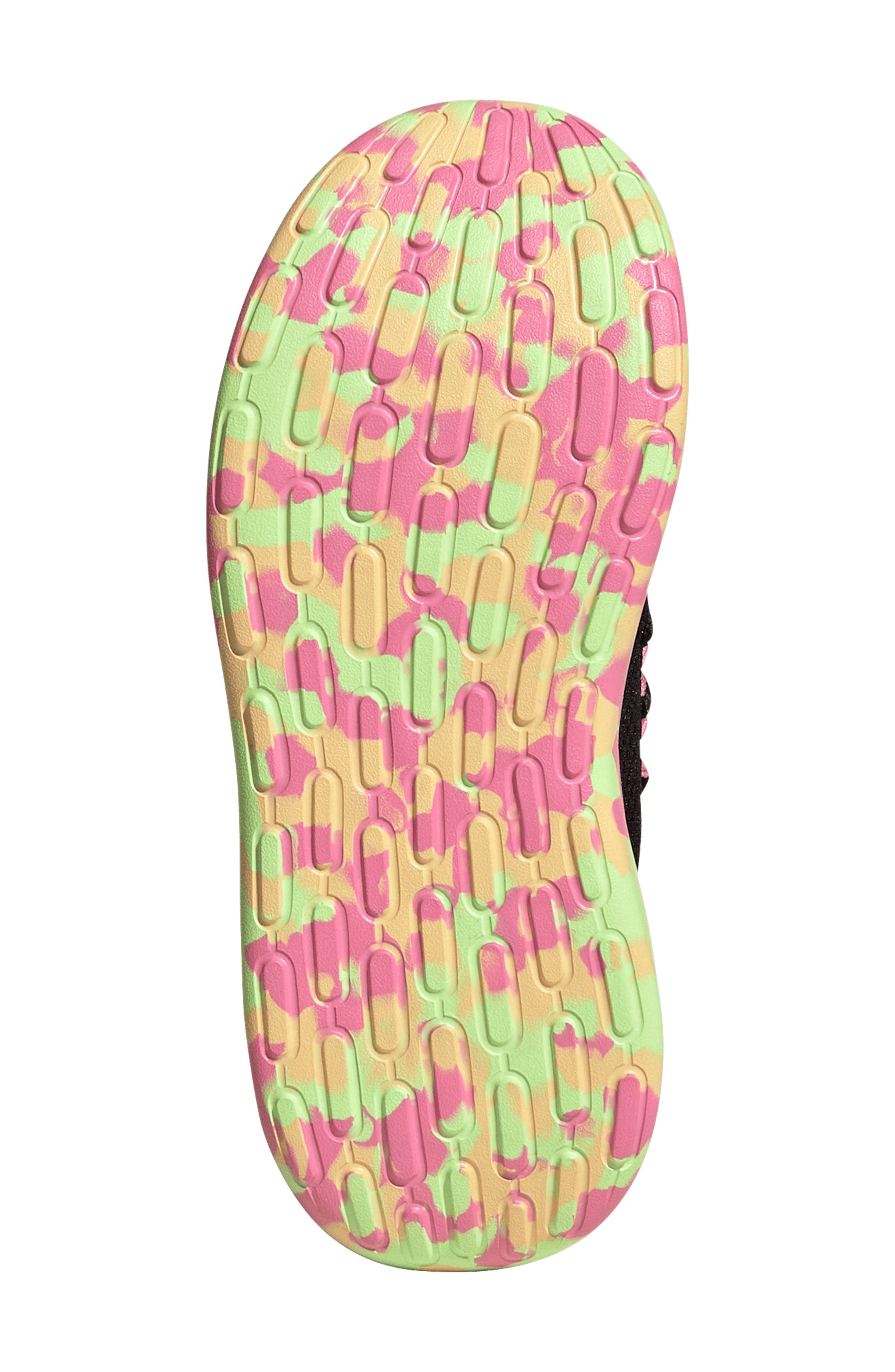 adidas Kids' Lite Racer Adapt Sneaker, Alternate, color, Black/ Bliss Pink/ Black