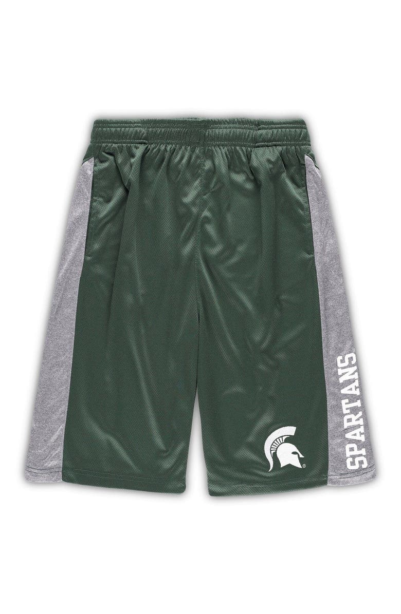 PROFILE Men's Green Michigan State Spartans Big & Tall Textured Shorts, Alternate, color, Green