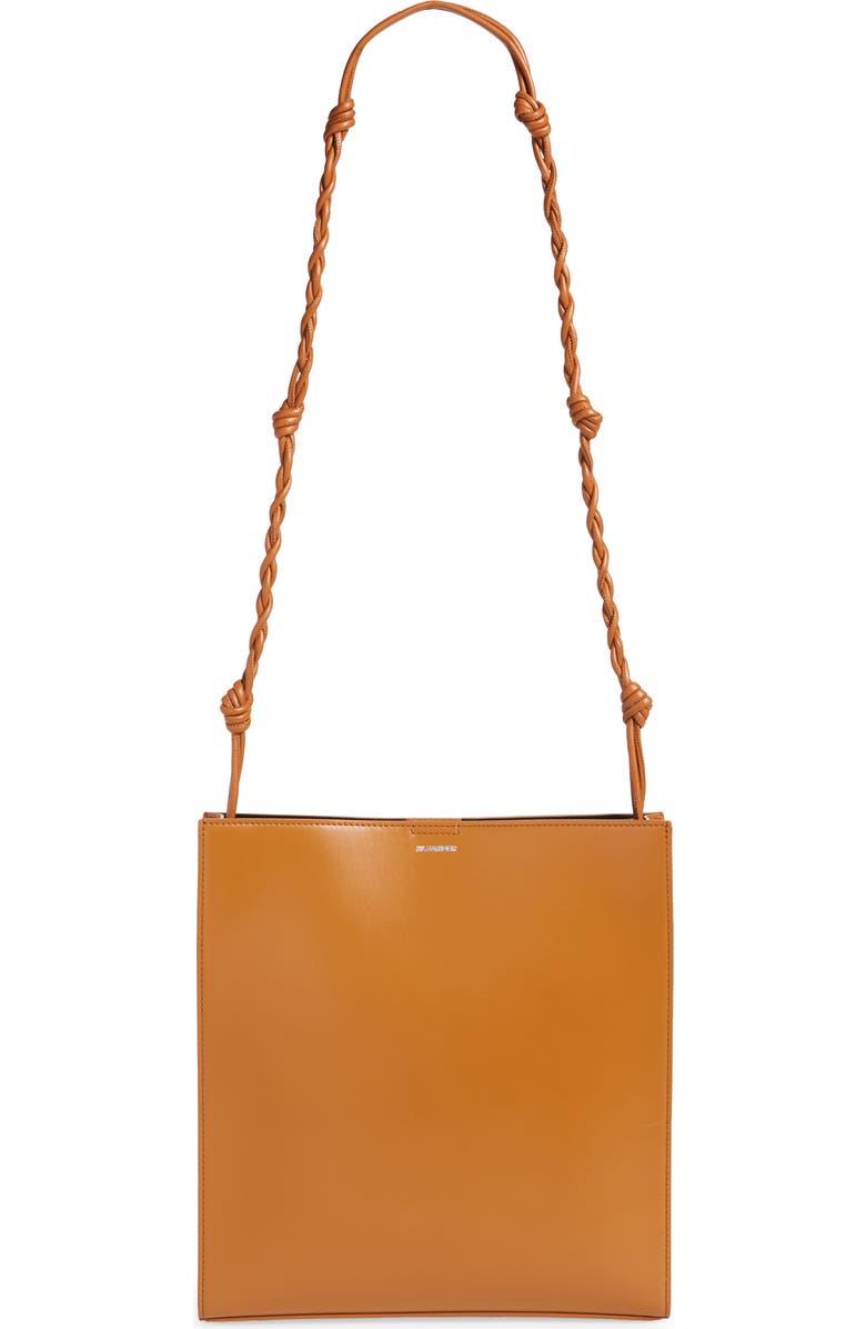 Jil Sander Medium Tangle Leather Shoulder Bag, Main, color,