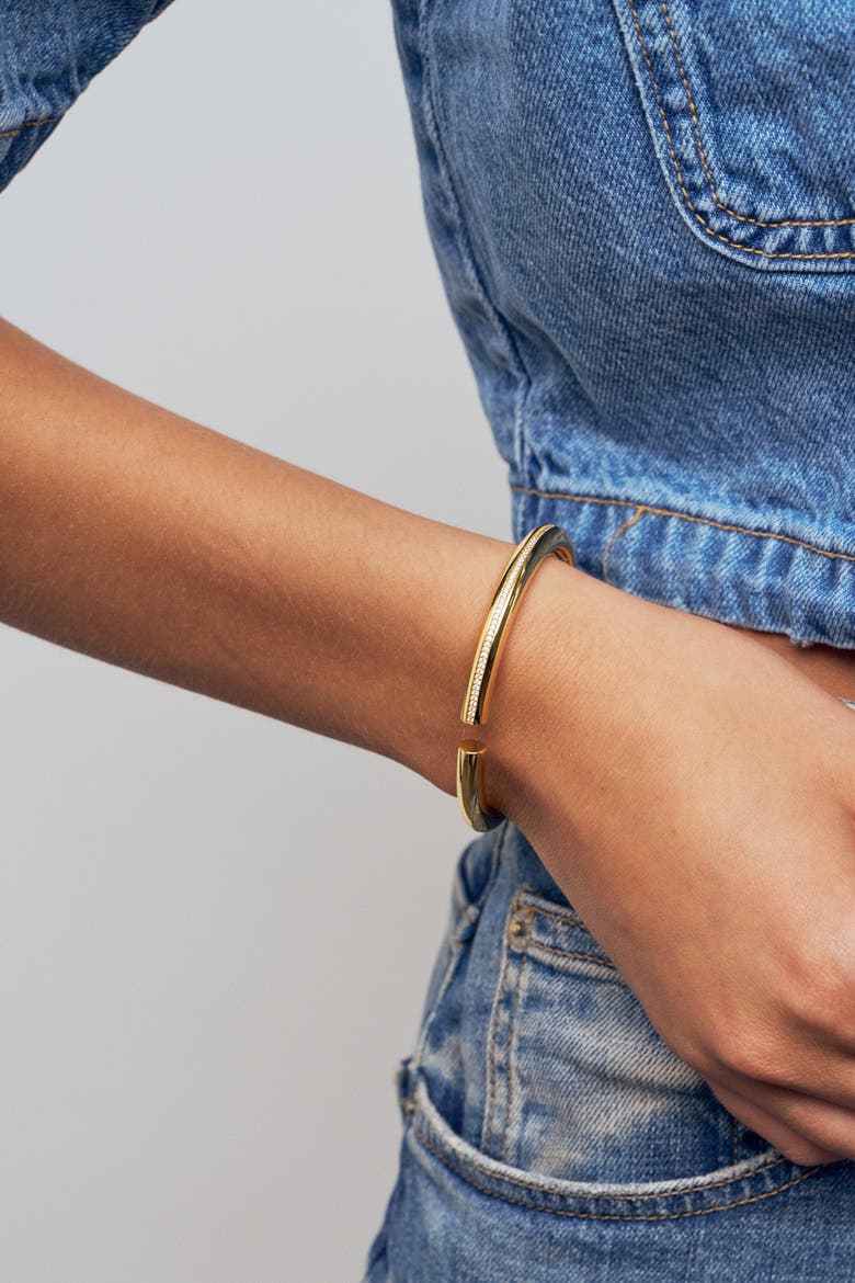Bangle Palermo, Alternate, color, 18K Gold Plated
