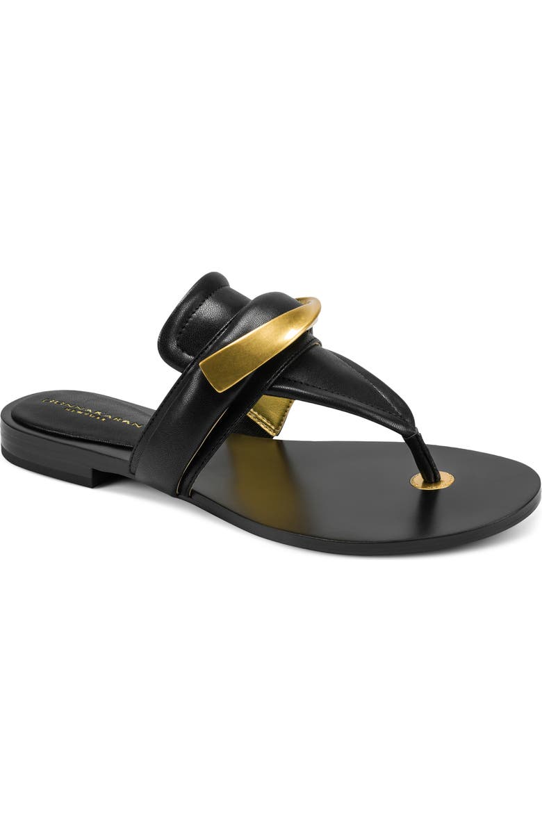 DKNY Velvet Flip Flop, Main, color, Black