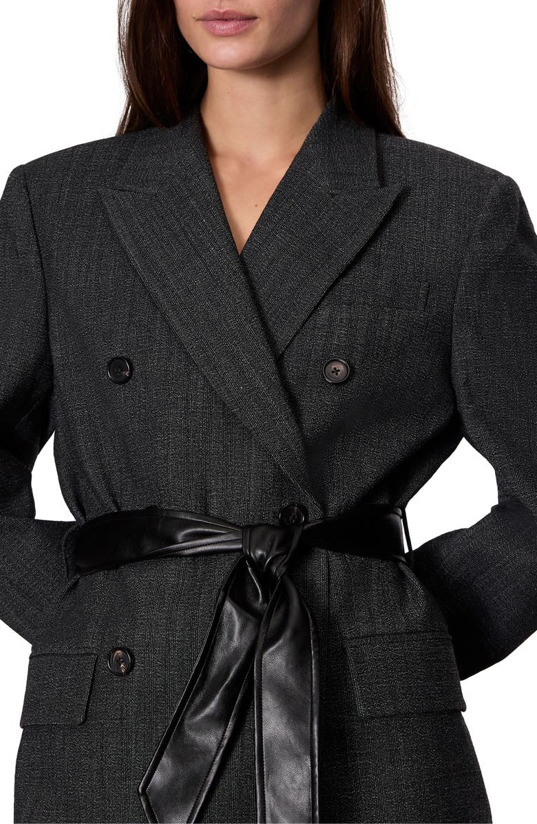 rag & bone Virginia Belted Blazer, Alternate, color, Black