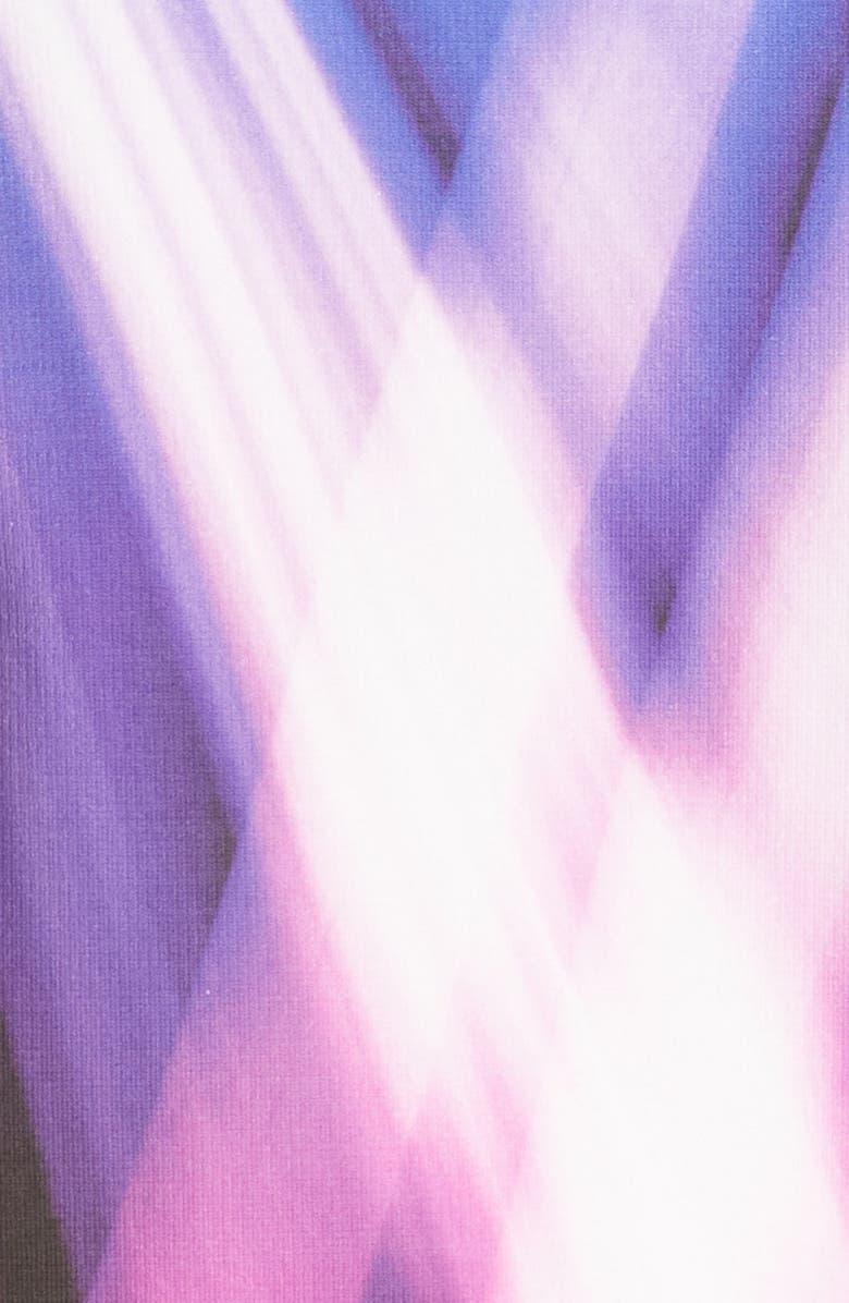 The Attico Bella Abstract Print Padded Cotton Jersey T-Shirt, Alternate, color, 