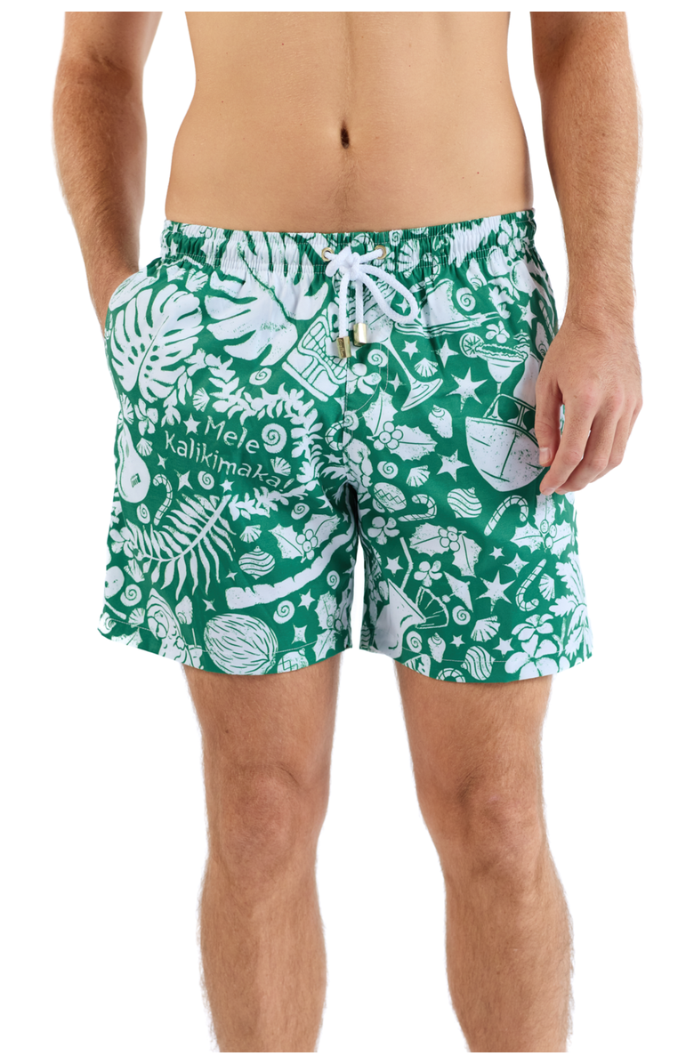 Kenny Flowers Margaritaville by Kenny Flowers - The Mele Kalikimaka Trunks, Main, color, 