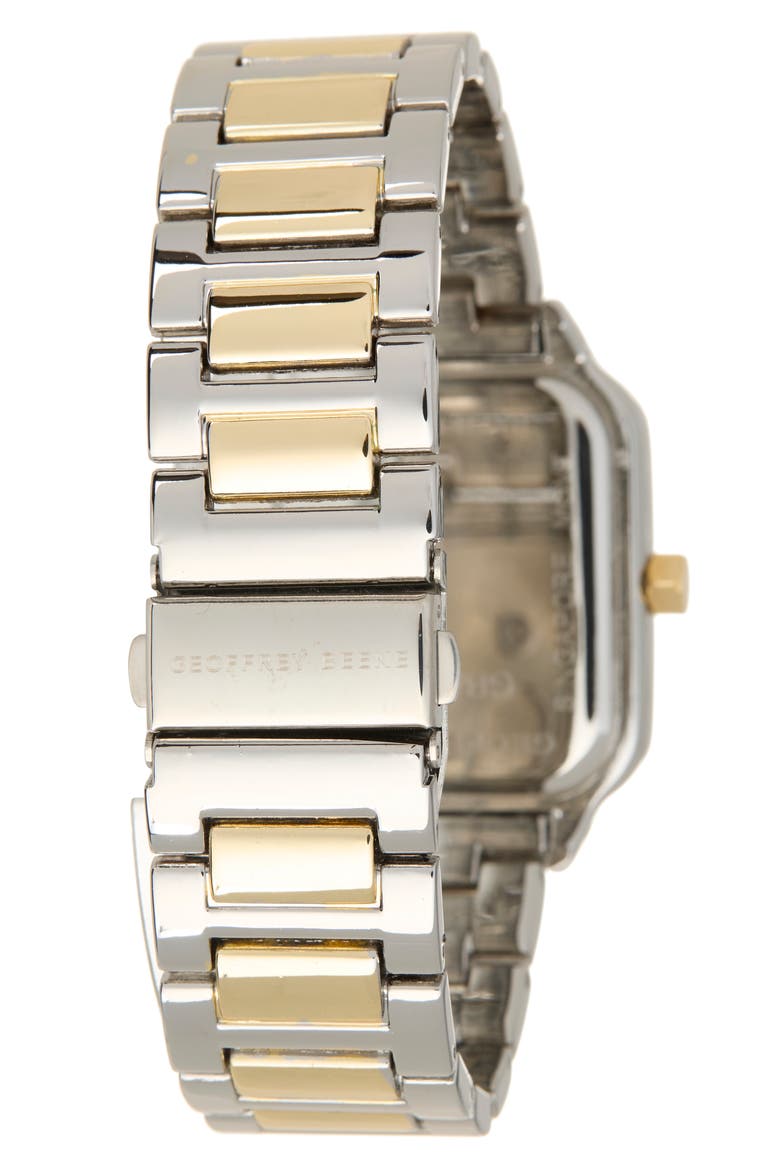 Diamond Two-Tone Bracelet Watch, 41mm, Alternate, color, TWO TONE/ GREEN