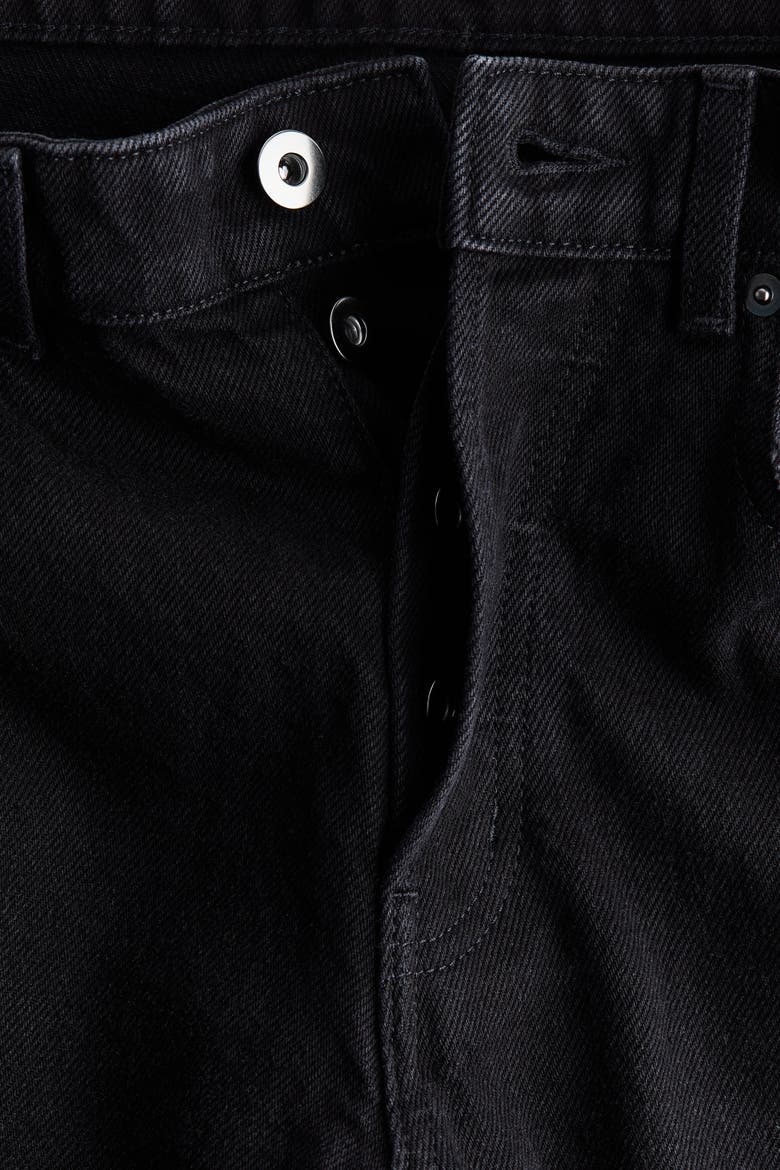 Straight Regular Waist Jeans, Alternate, color, Black
