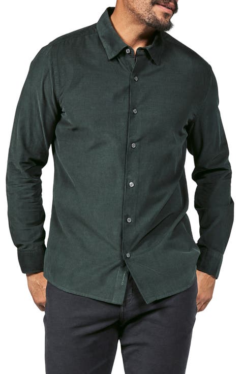Herigate Cotton Corduroy Button-Up Shirt