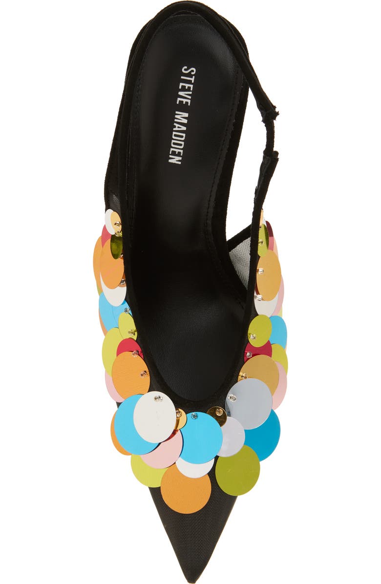 Steve Madden Avid Slingback Pump, Alternate, color, Black Mesh