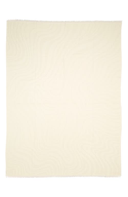 Max Mara Pirania Alpaca & Silk Scarf In White