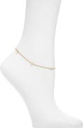 NORDSTROM RACK Cubic Zirconia Station Anklet
