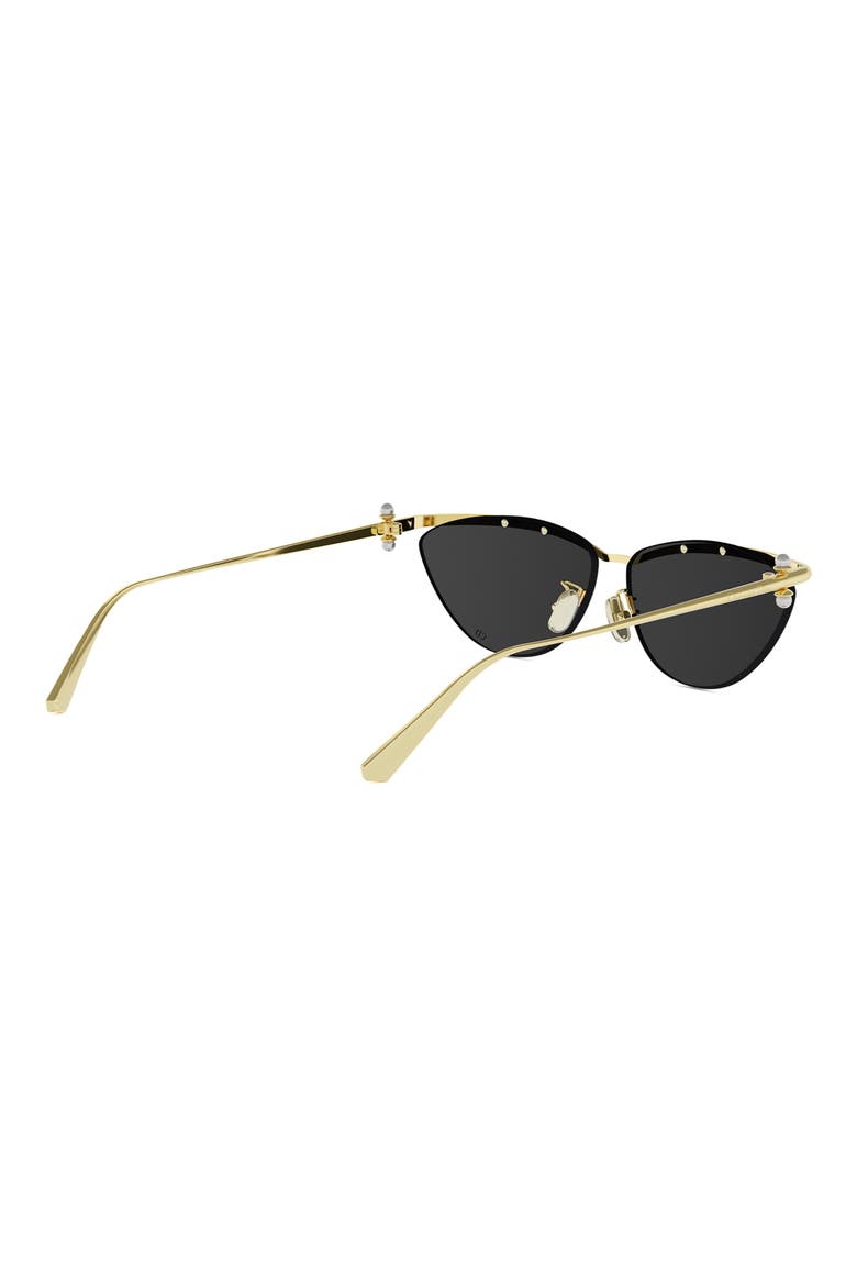 'DiorTribales B2U 61mm Cat Eye Sunglasses, Alternate, color, SHINY GOLD DH / SMOKE