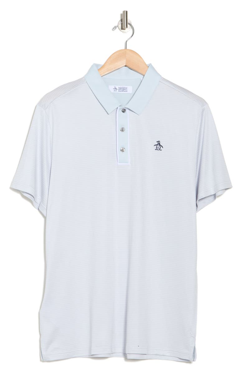 Original Penguin Stripe Polo, Alternate, color, Gray Dawn