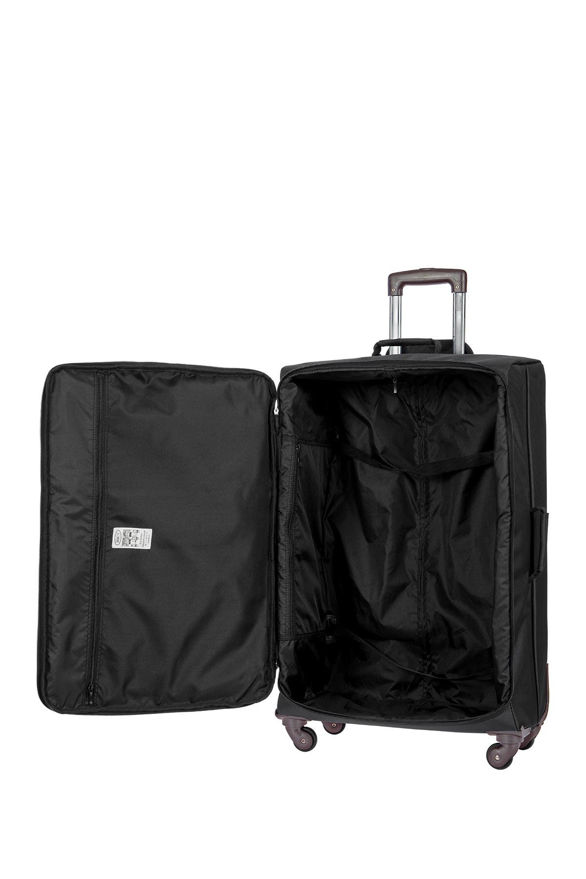 Bric's 30" Nylon Spinner with Frame Suitcase, Alternate, color, Black With Brown