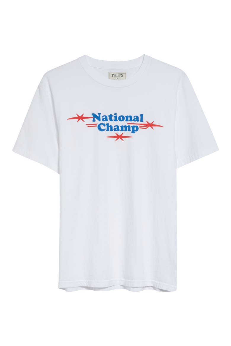 National Champ Cotton Graphic T-Shirt, Alternate, color, WHITE