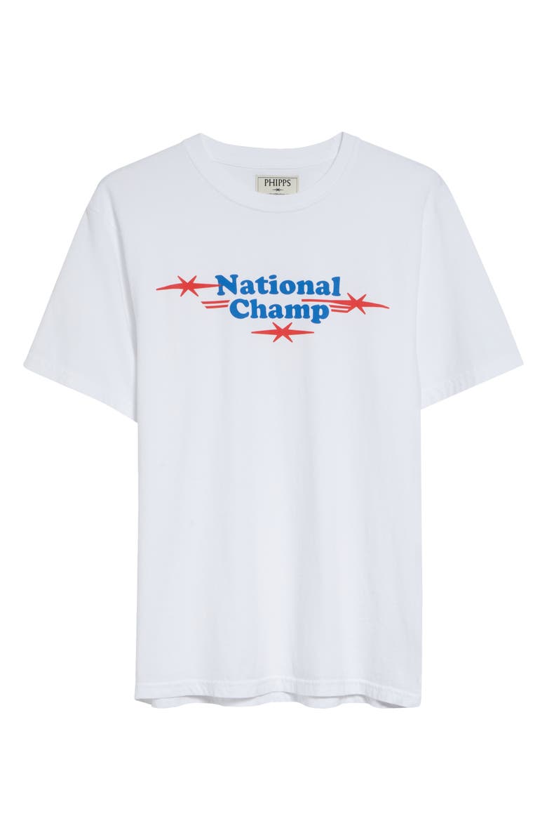 PHIPPS National Champ Cotton Graphic T-Shirt, Main, color, White