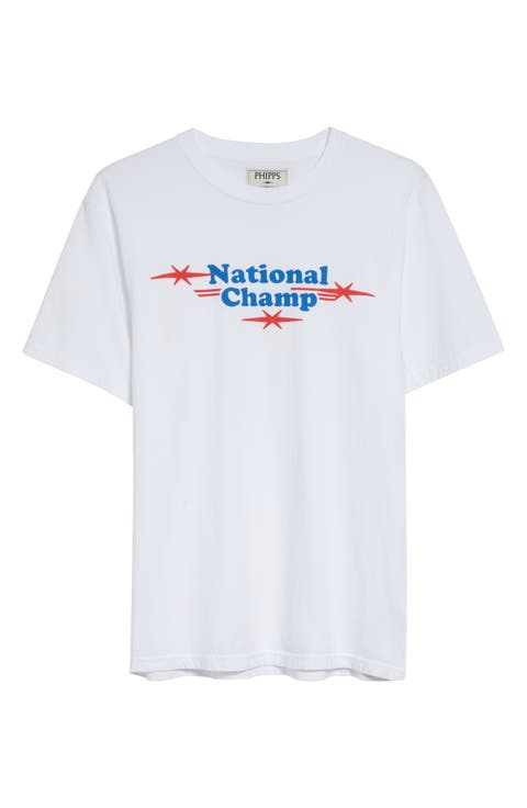 National Champ Cotton Graphic T-Shirt