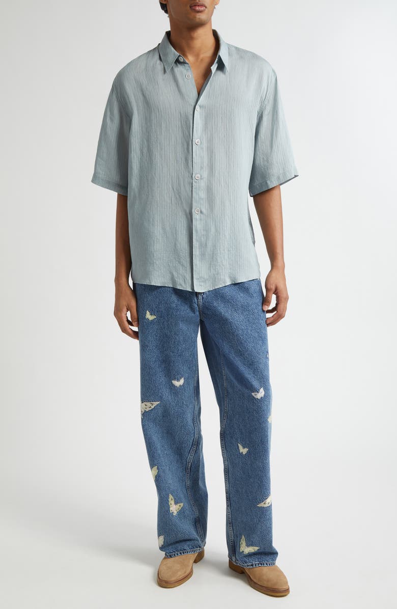 Vast Cut Wide Straight Leg Jeans