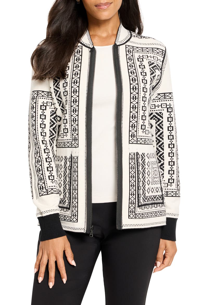 Nordic Nights Reversible Knit Jacket, Alternate, color, BLACK MULTI