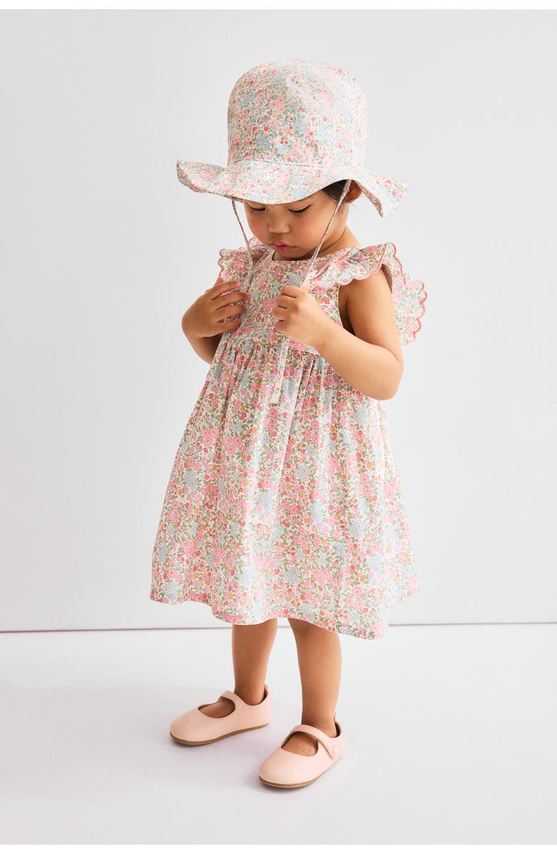 H&M Cotton Dress, Alternate, color, Light Pink/Floral