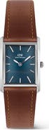 Daniel Wellington Bound Tank Leather Strap Watch, 24mm x 35mm