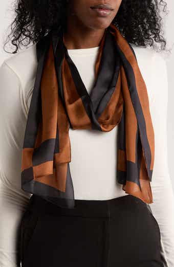 BCBG Print Linear Wrap Scarf