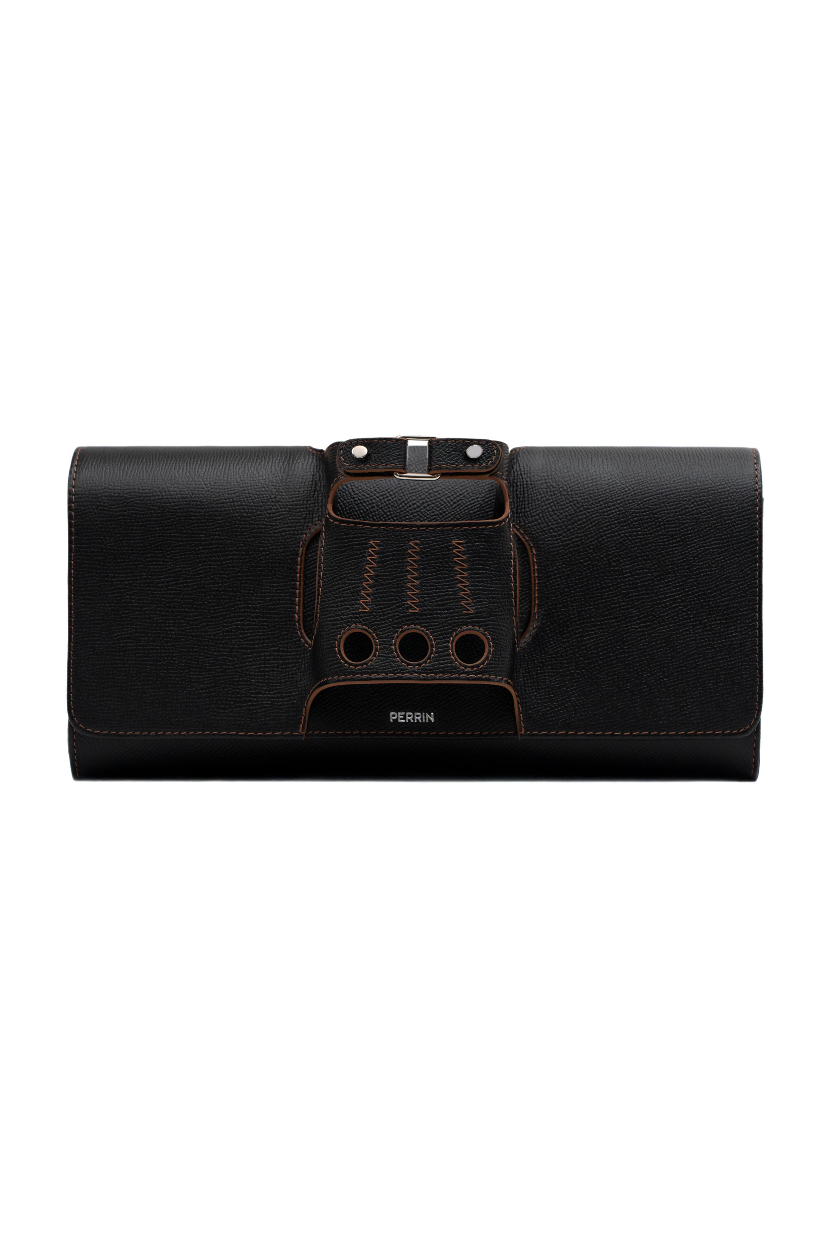 PERRIN PARIS Le Cabriolet Clutch Classic, Main, color, Black / Auburn