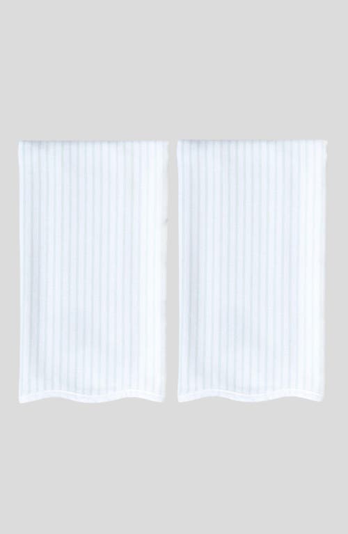 Weezie Set Of 2 Scalloped Kitchen Towels In Neutral