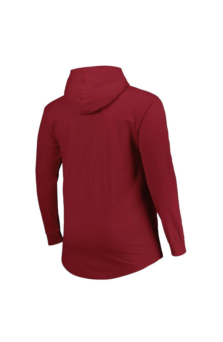 FANATICS Men's Fanatics Branded Burgundy Washington Commanders Big & Tall Front Runner Pullover Hoodie, Alternate, color, 
