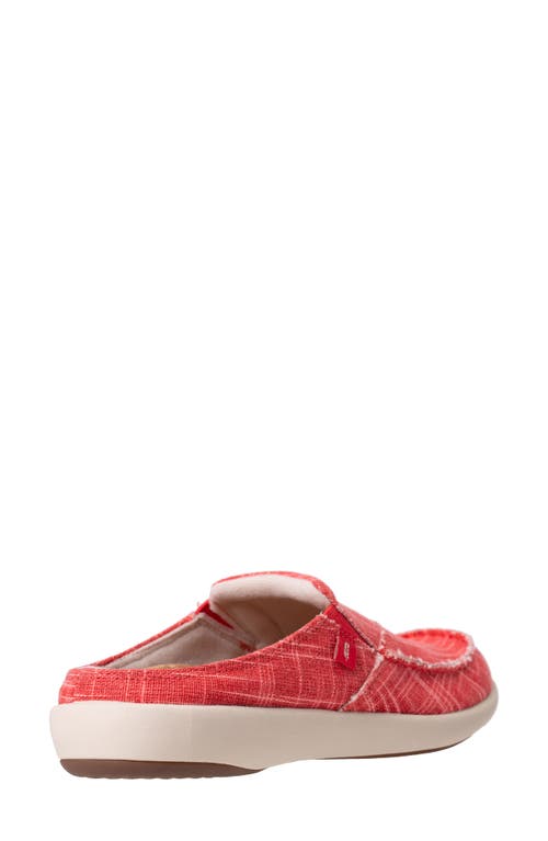 Revitalign Siesta Orthotic Canvas Slip-on Shoe In Watermelon