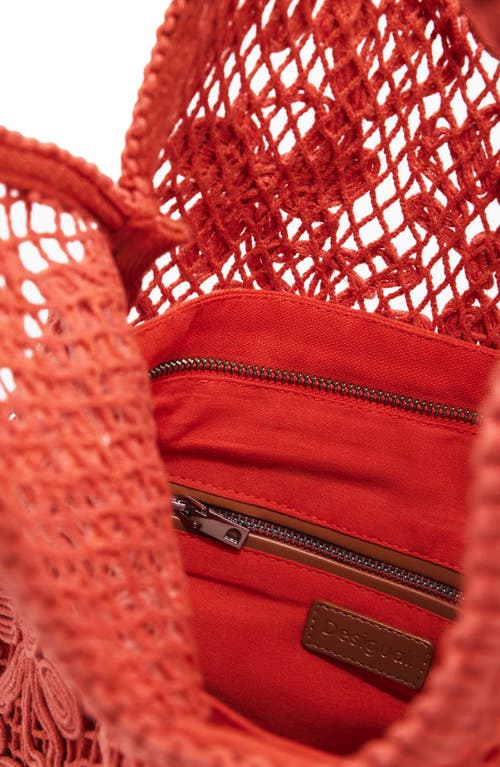Desigual Medium Crochet & Soutache Shoulder Bag