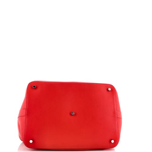 Pre-owned Hermes Hermes Toolbox Bag Swift 33 In Red