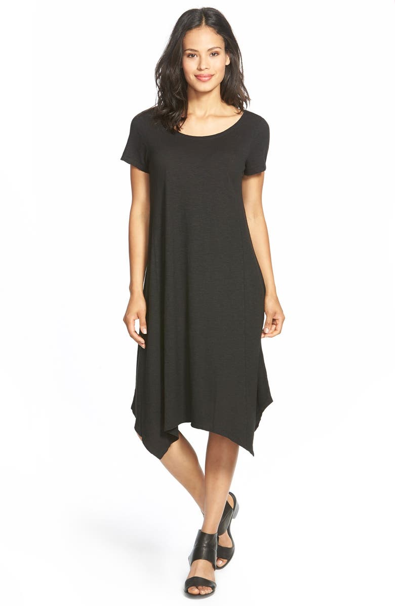 Eileen Fisher Hemp & Organic Cotton Handkerchief Dress, Main, color, 
