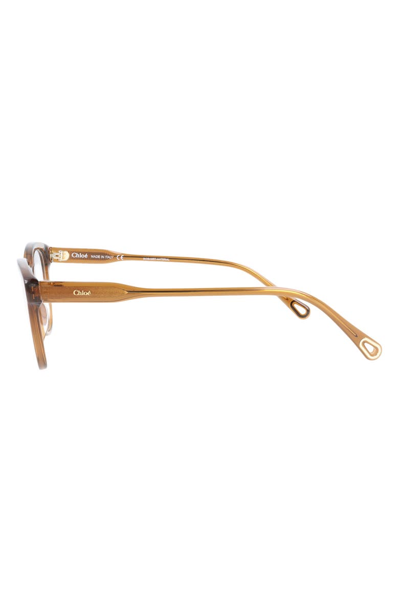 Chloé Core 51mm Cat Eye Optical Glasses, Alternate, color, Brown Brown