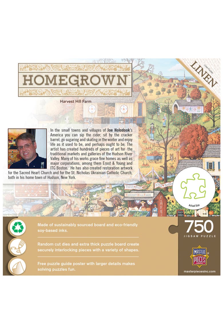 Harvest Hill Farm 750 Piece Puzzle, Alternate, color, Multicolor