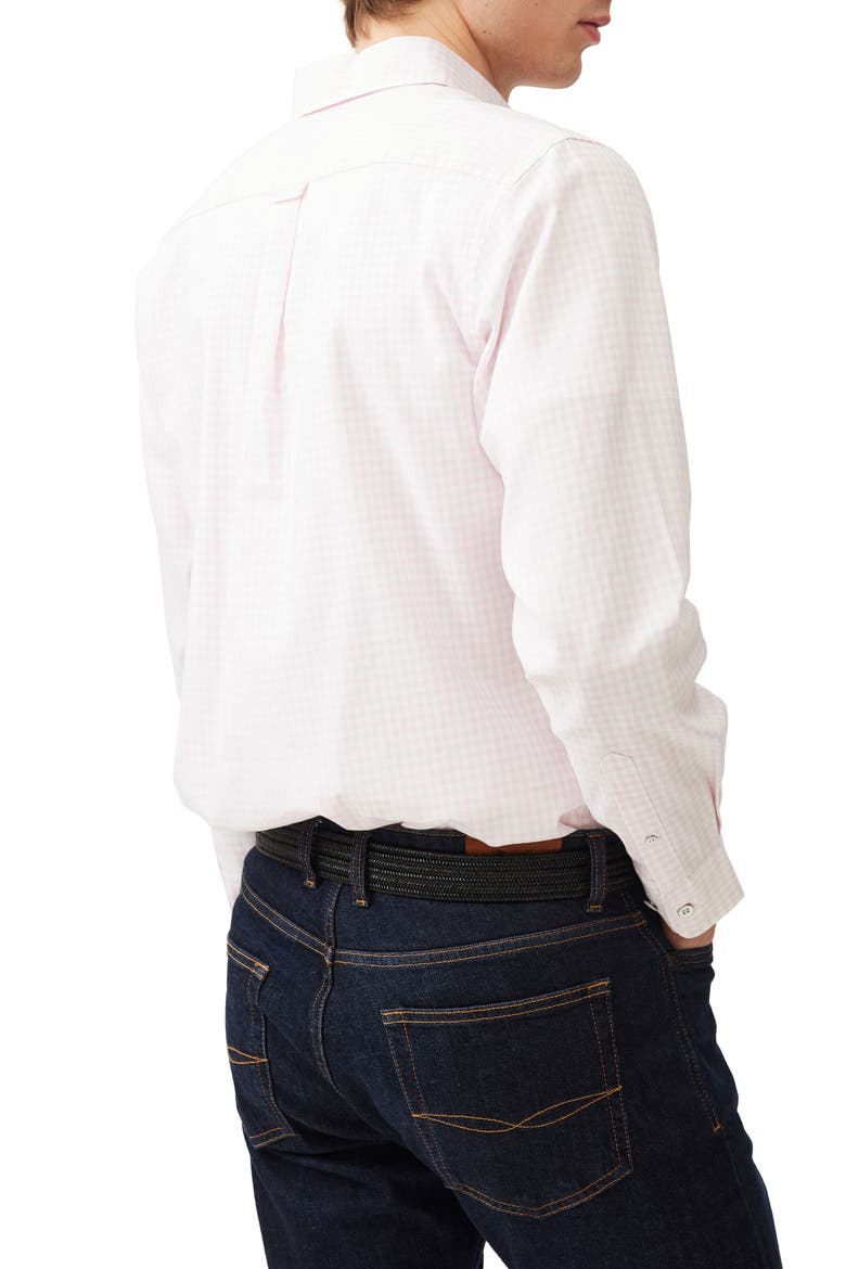 Oxford Bayshore Gingham Sports Fit Shirt, Alternate, color, ROSEWATER