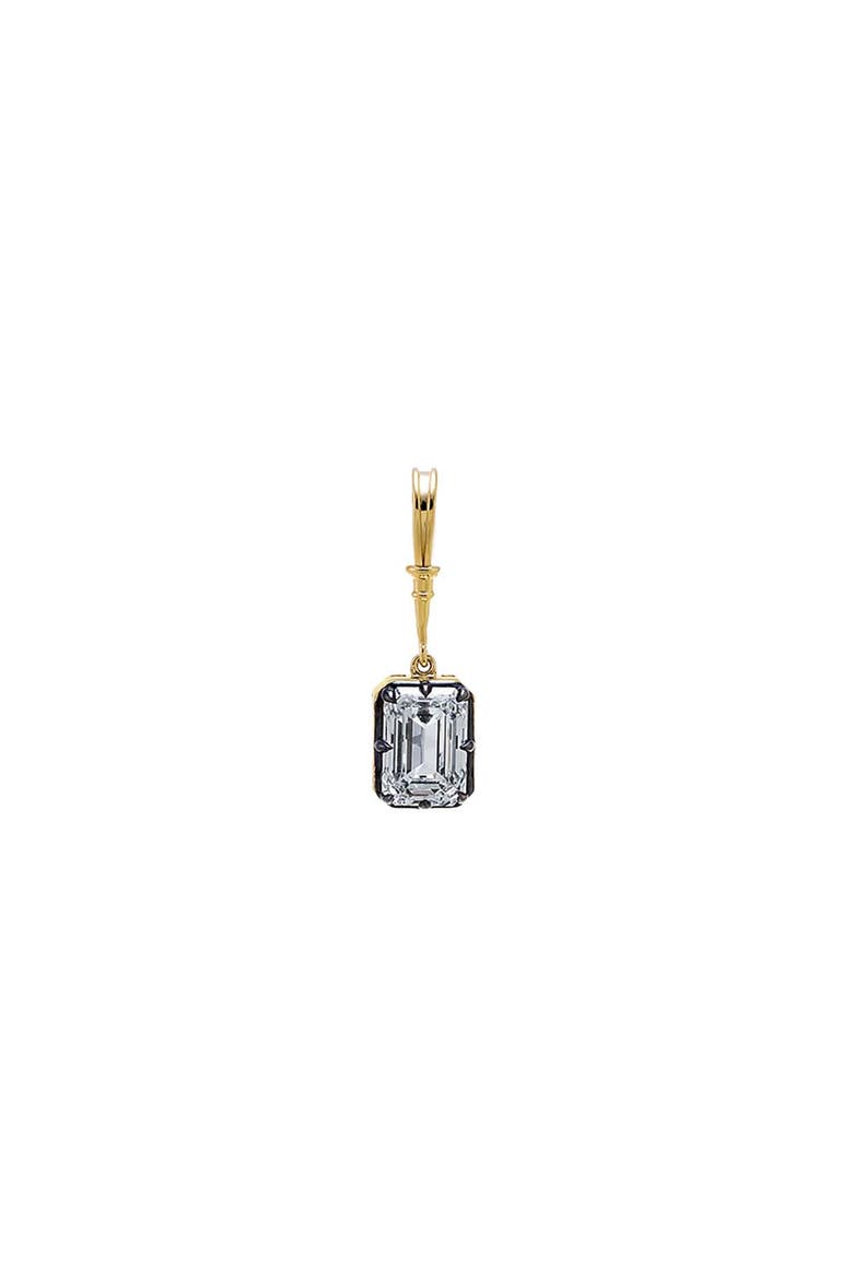 Lab Grown Diamond Emerald Encased Statement Charm 14K, Main, color, 14K Gold - 2 Carat