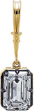 BY ADINA EDEN Lab Grown Diamond Emerald Encased Statement Charm 14K