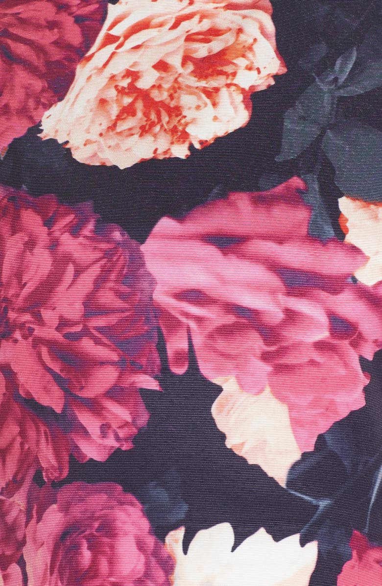 Eliza J Floral Print Crop Top, Alternate, color, 