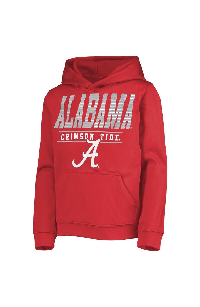 Outerstuff Youth Crimson Alabama Crimson Tide Fast Pullover Hoodie, Alternate, color,