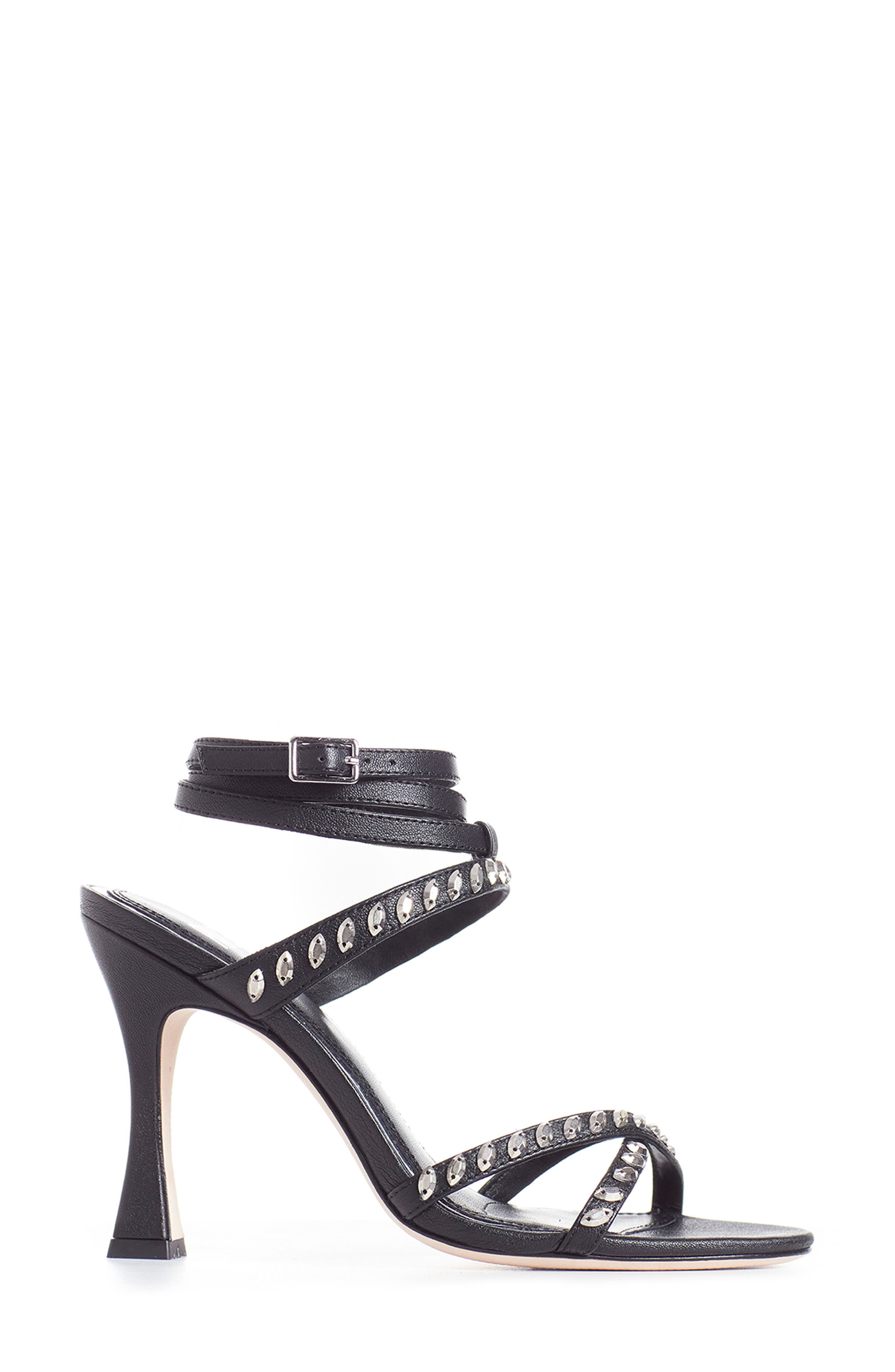 PAIGE Weslie Studded Leather Sandal, Alternate, color, 
