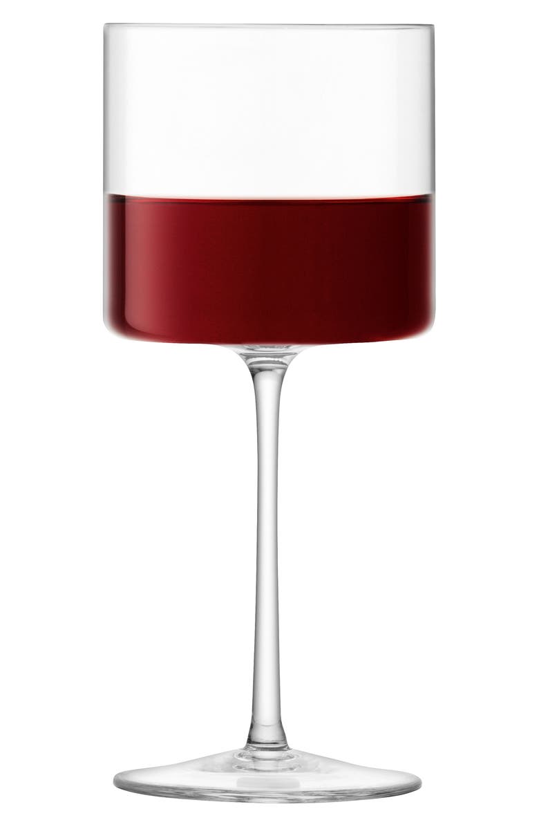 LSA Otis Set of 2 Red Wine Glasses, Alternate, color, Clear