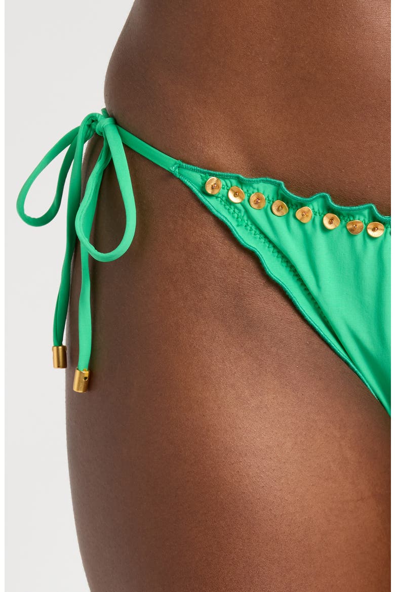 Lettuce Edge Bikini Bottoms, Alternate, color, CLOVER