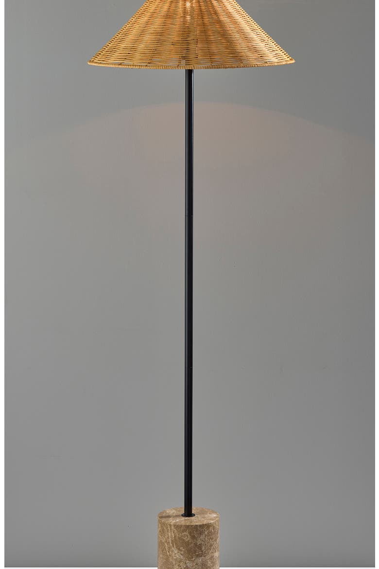 Rayne Floor Lamp, Alternate, color, BROWN